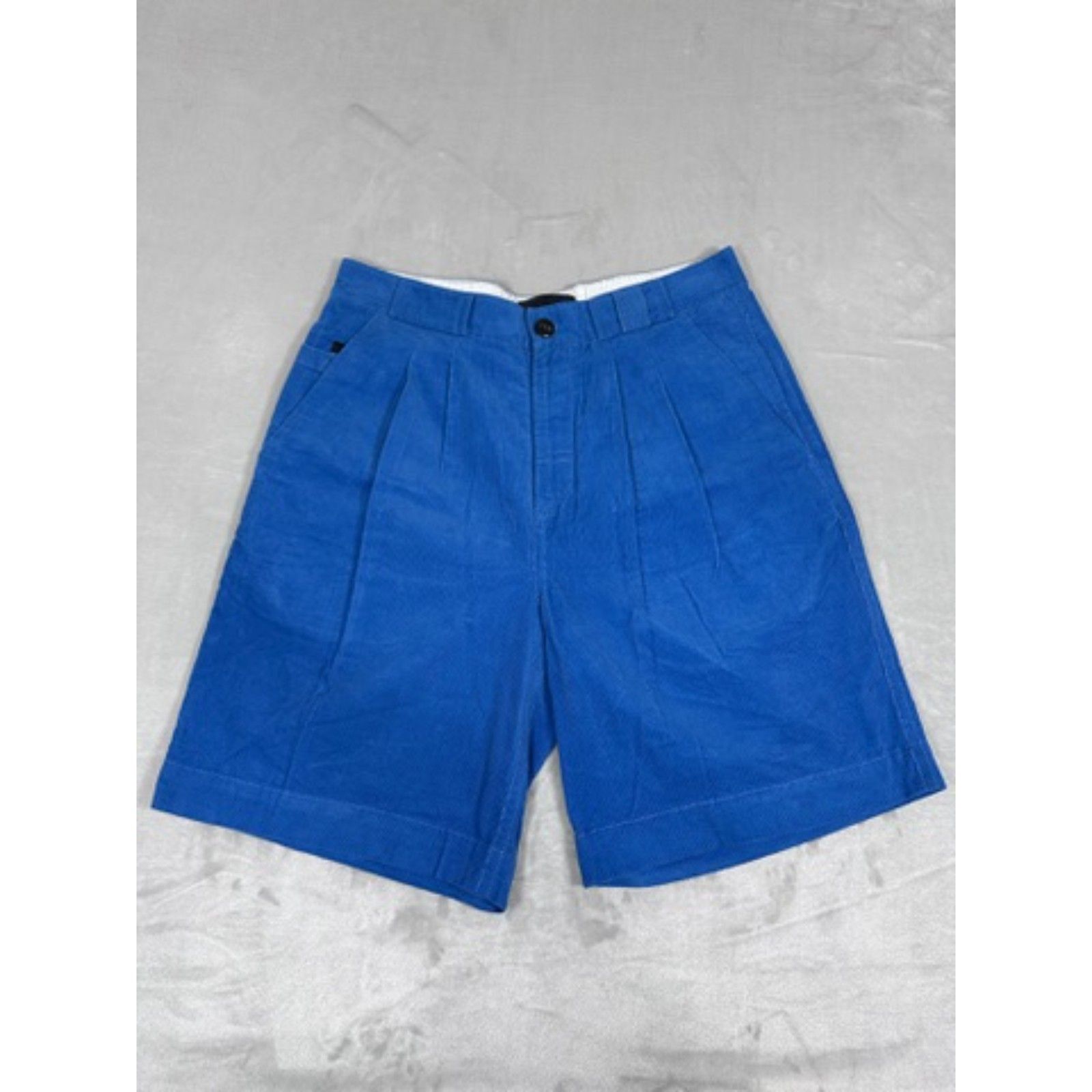 Alexander Wang Blue Stretch Corduroy High-Waisted Shorts - Size S